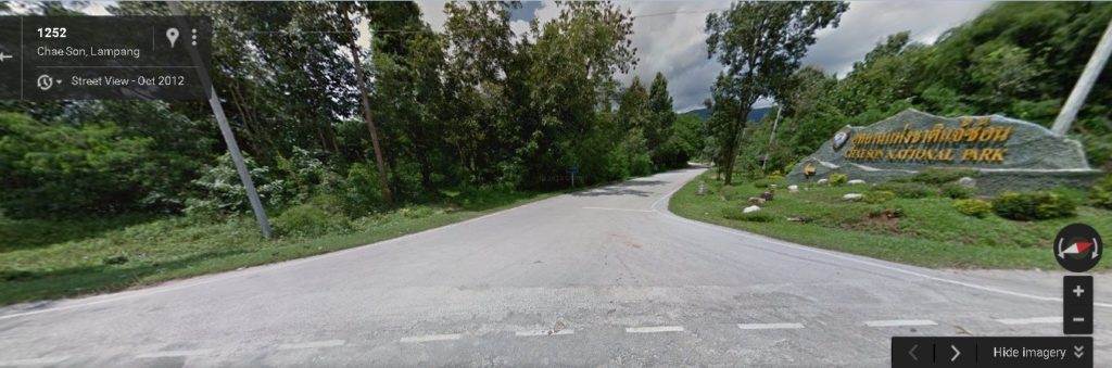 a road leading ahead into a national park. Chaeson