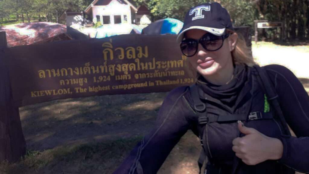 highest campground in Thailand. Kiewlom