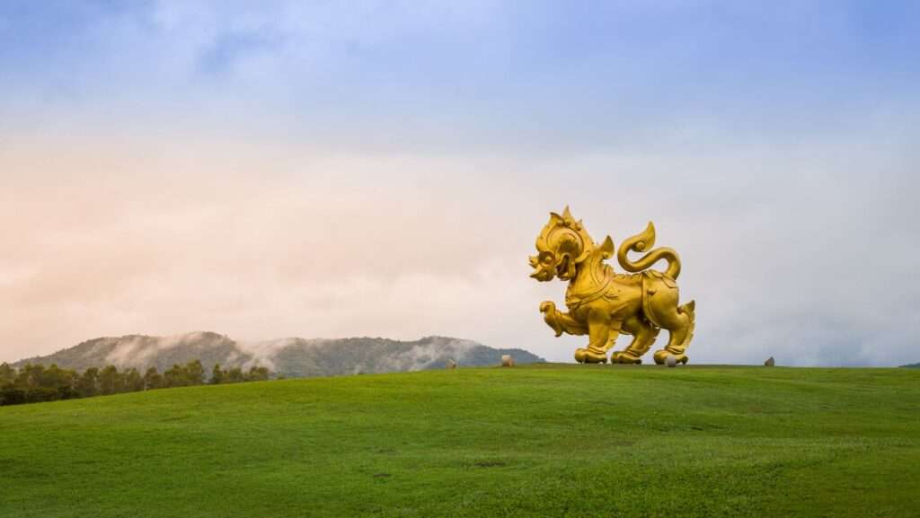 Singha Park Lion, Chiang Rai, Thailand. 