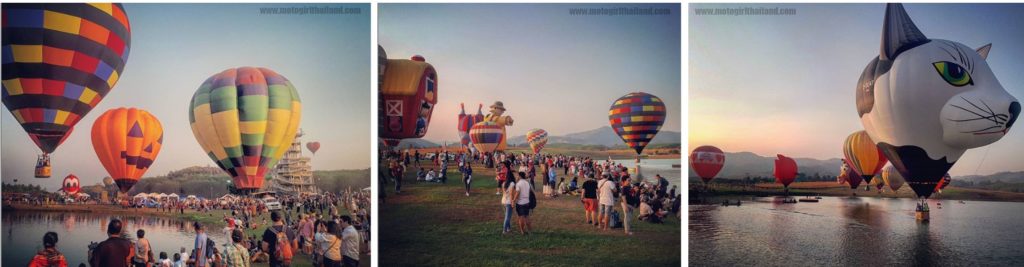 Giant balloons at the Chiang Rai Balloon Festival 