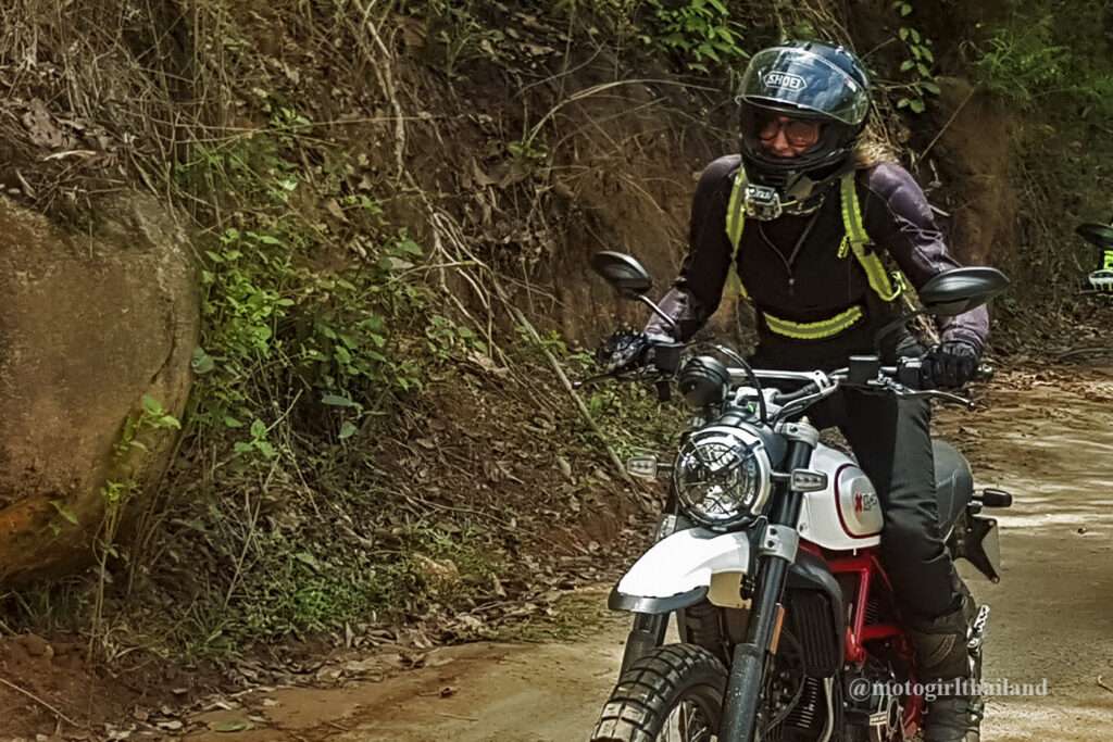 Ducati Desert Sled - Chiang Mai. Lady rider. Motogirlthailand. Thailand