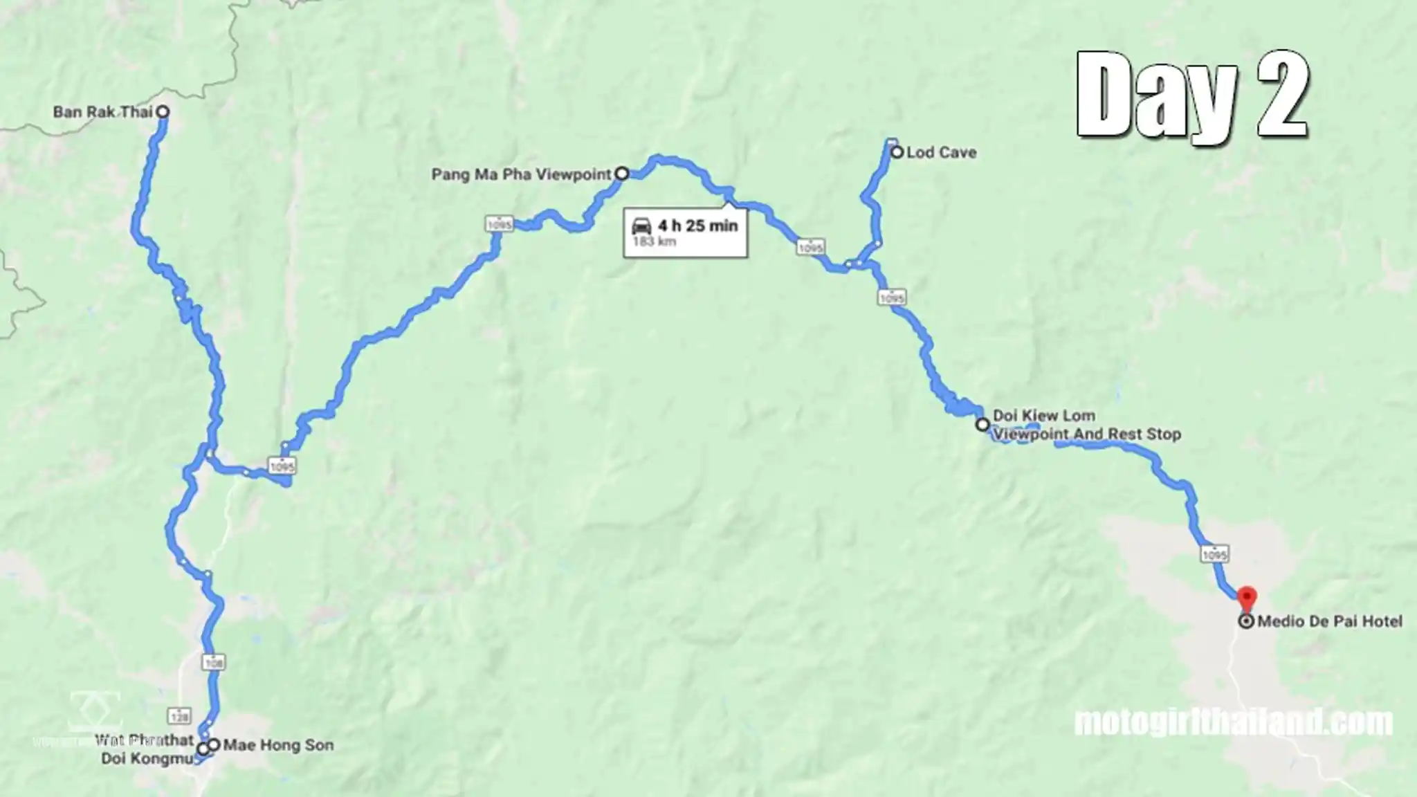 BBT Recce Ride 1 Map Day 2
