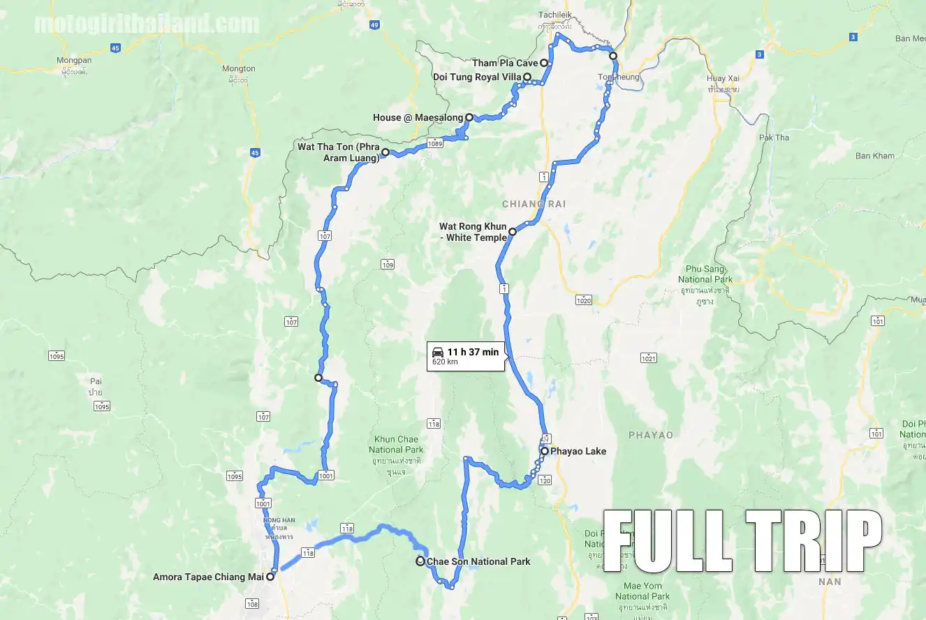 Big Bike Tours Recce Ride Map