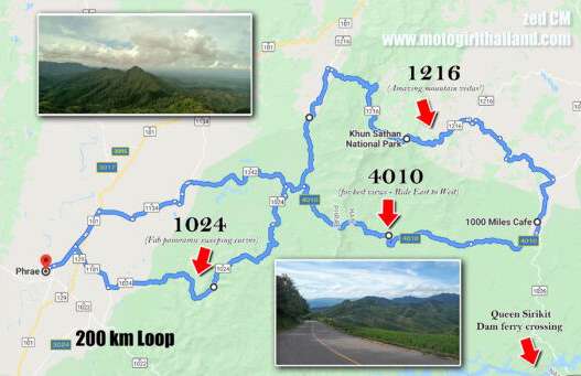 Map showing R4010 and more - Northern Thailand