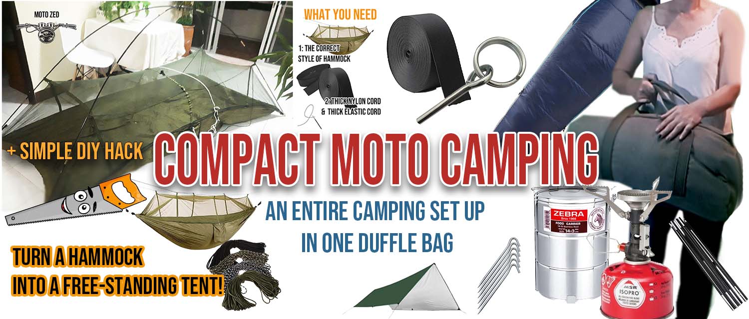 Compact Moto Camping!