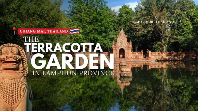 Terracotta garden in Lamphun, Chiang Mai. Thailand. Cafe