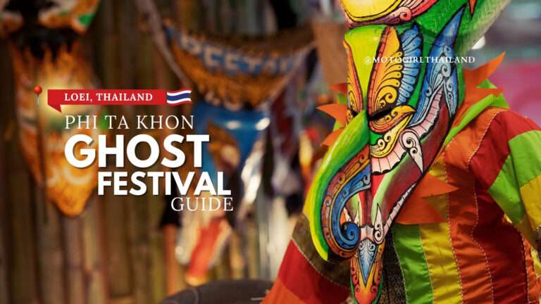 Thailand festival image. Ghost Festival. Phi Ta Khon. Thailand.
