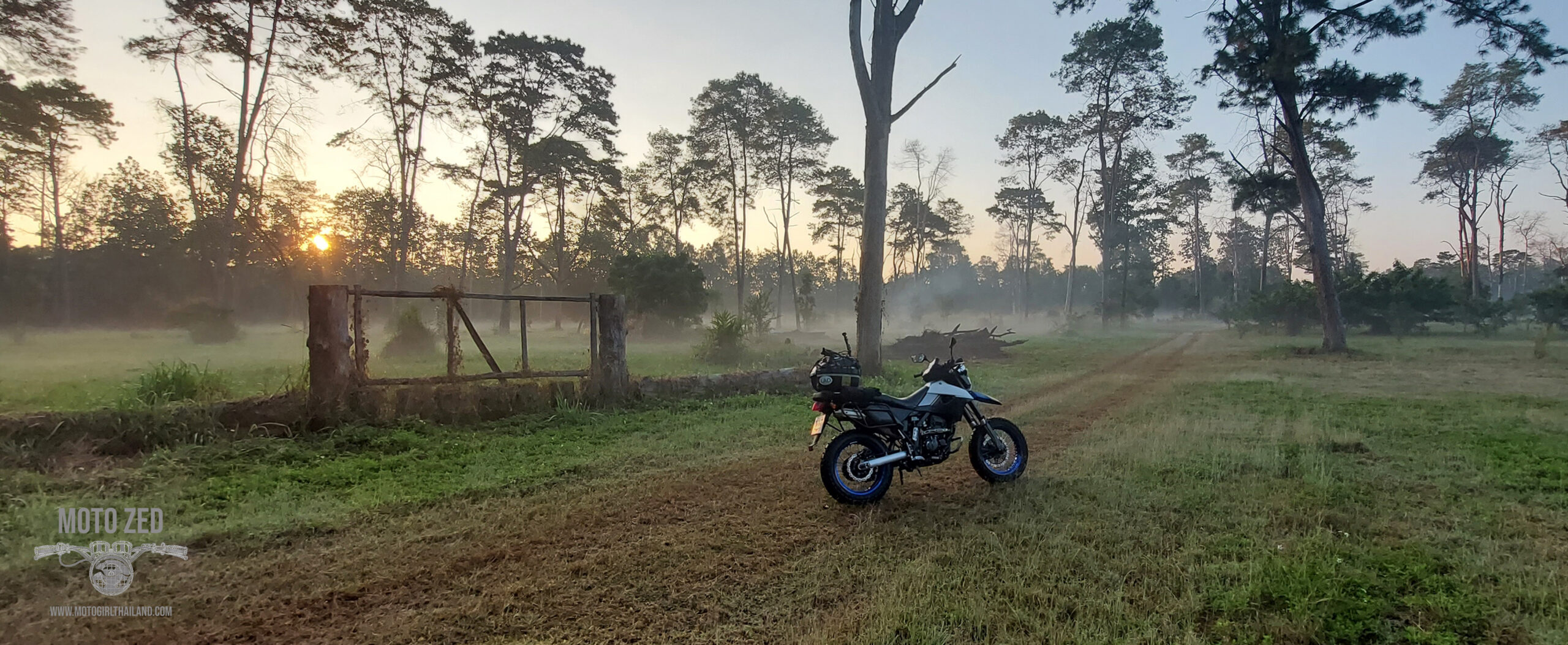 fog and motorbike