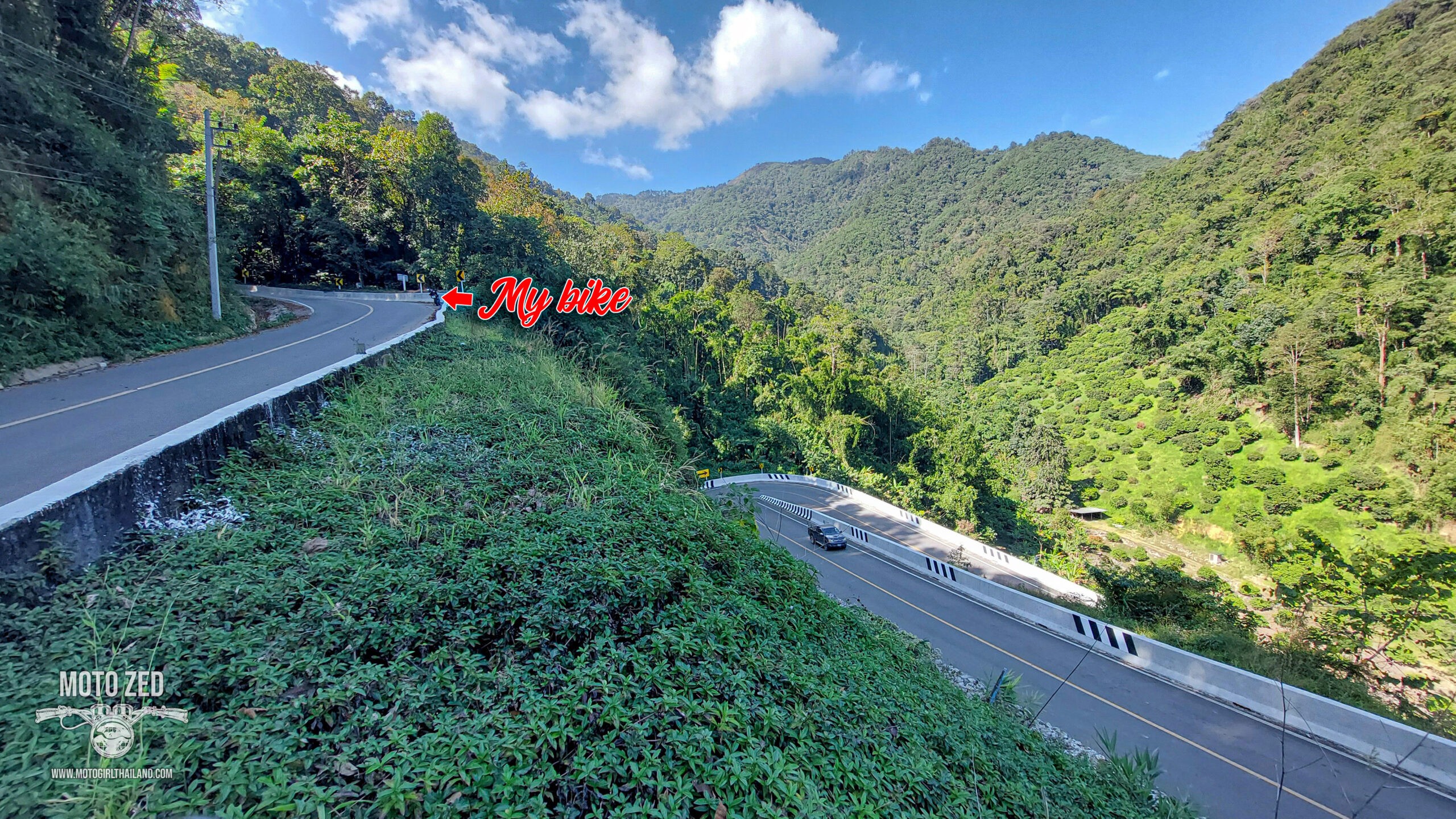 twisty road in thailand