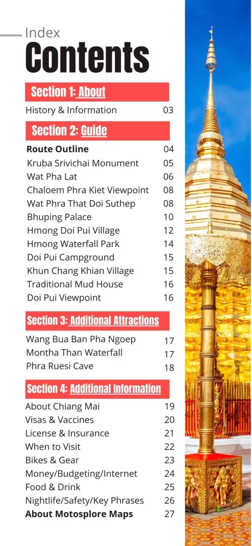 GPS guide for Doi Suthep and Doi Pui