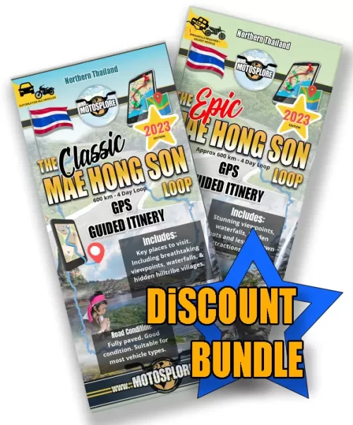 discount gps map guide bundle for the Mae Hong Son Loop