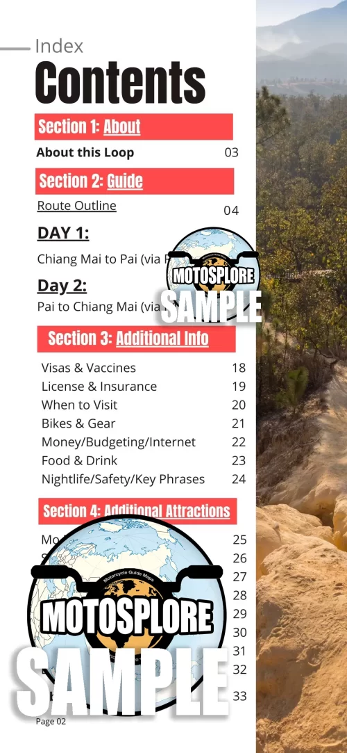 Sample for the Pai Loop GPS Map Guide