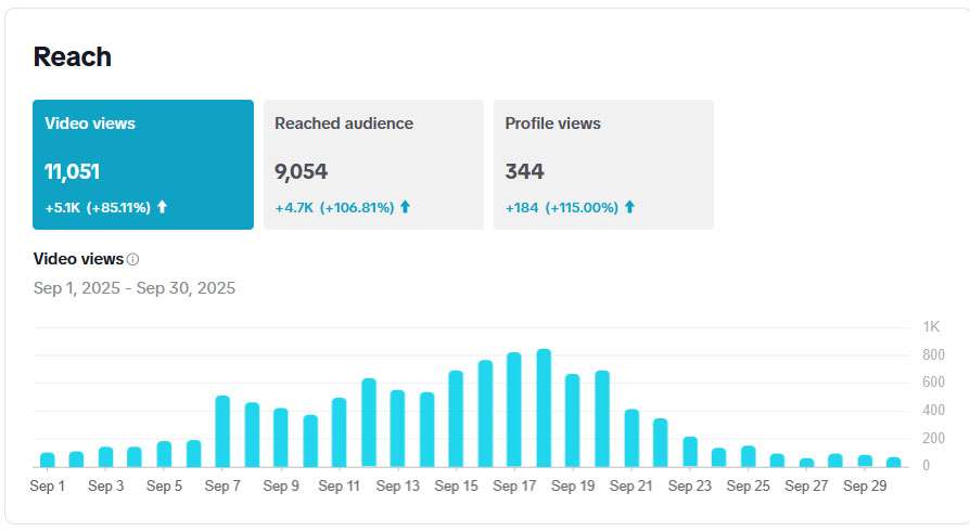 Reach-tiktok-motogirlthailand-analytics