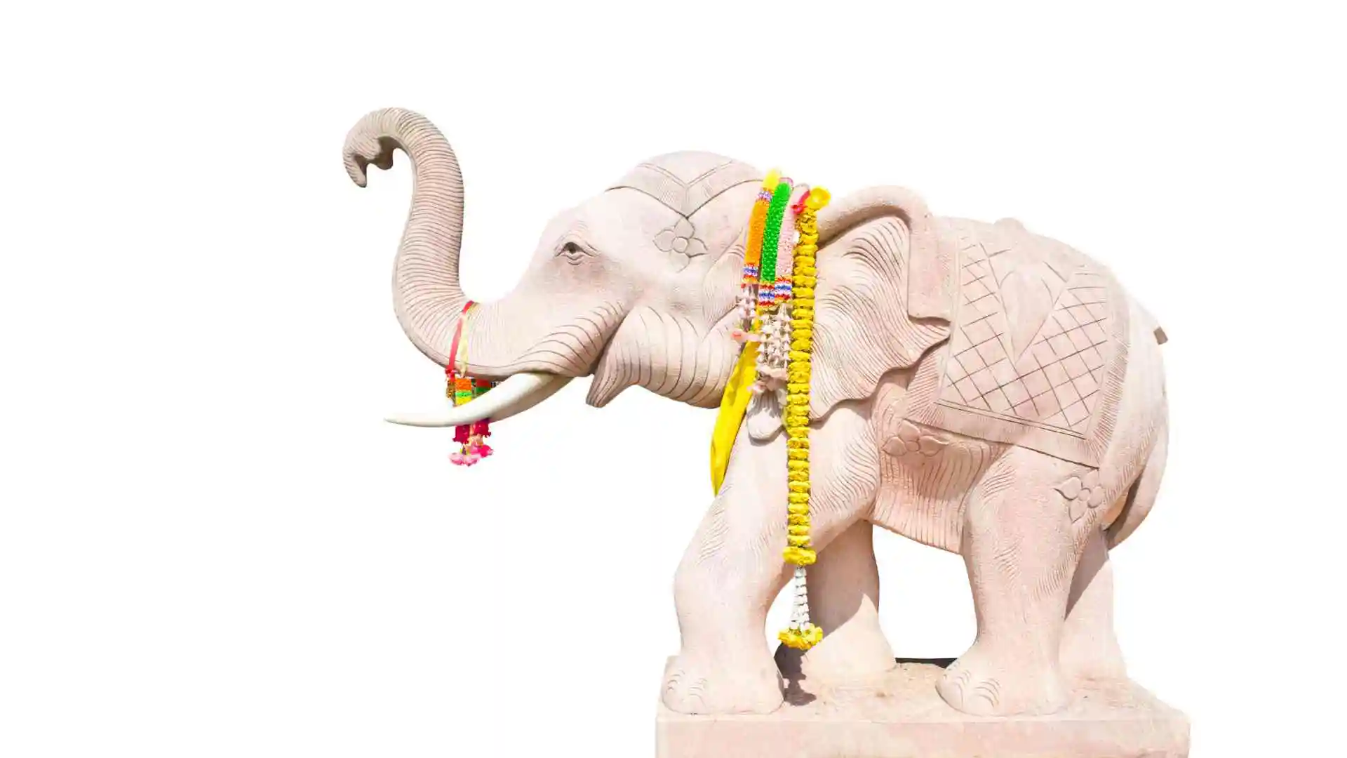 Temple in a forest with a river 