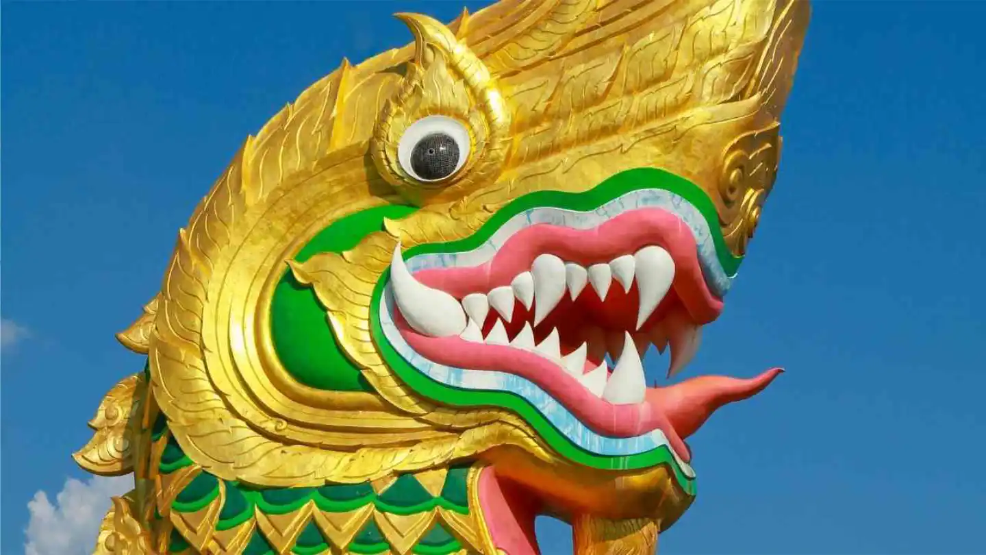 Naga dragon statue