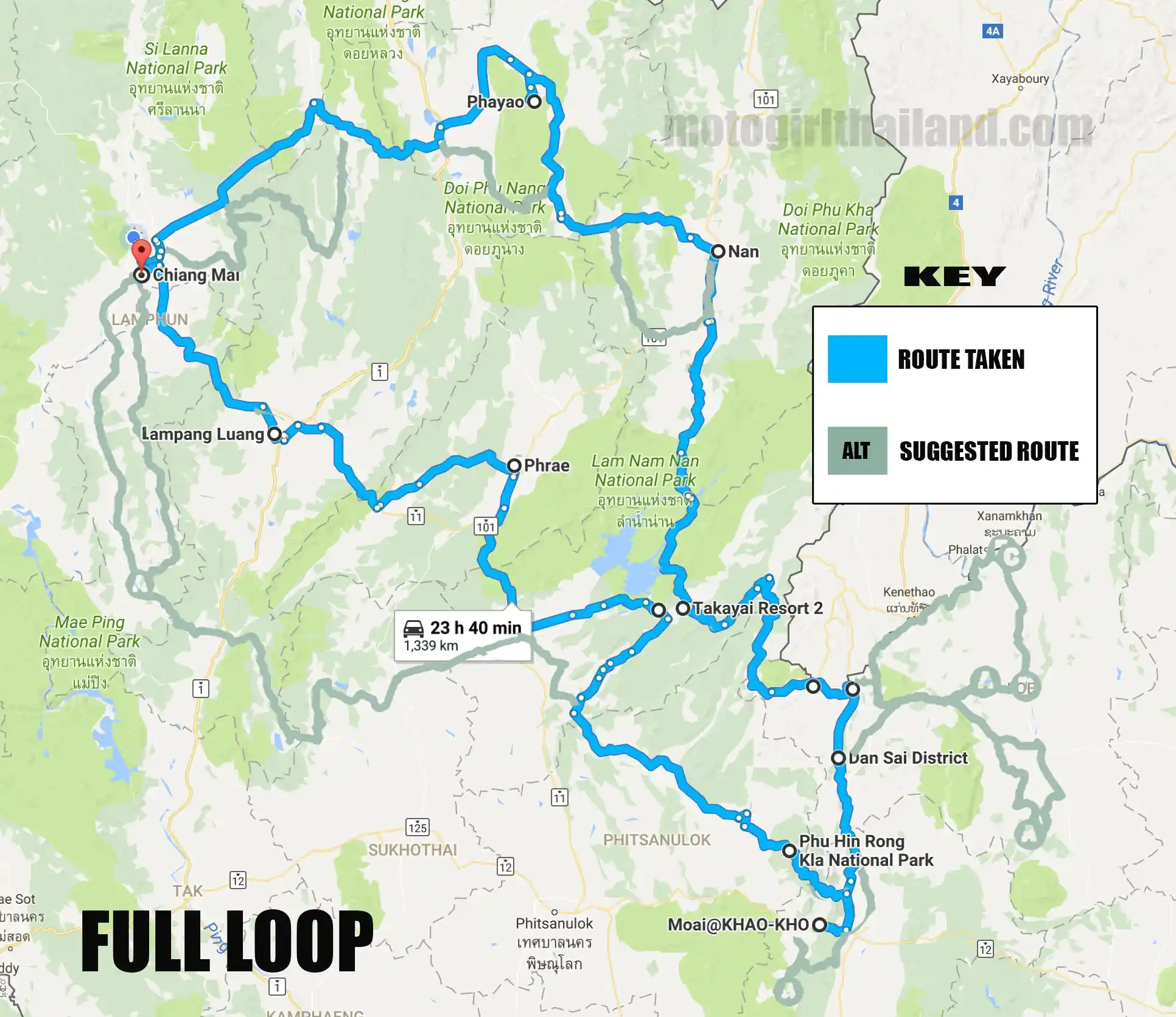 5 Days 7 Prov Ride Map