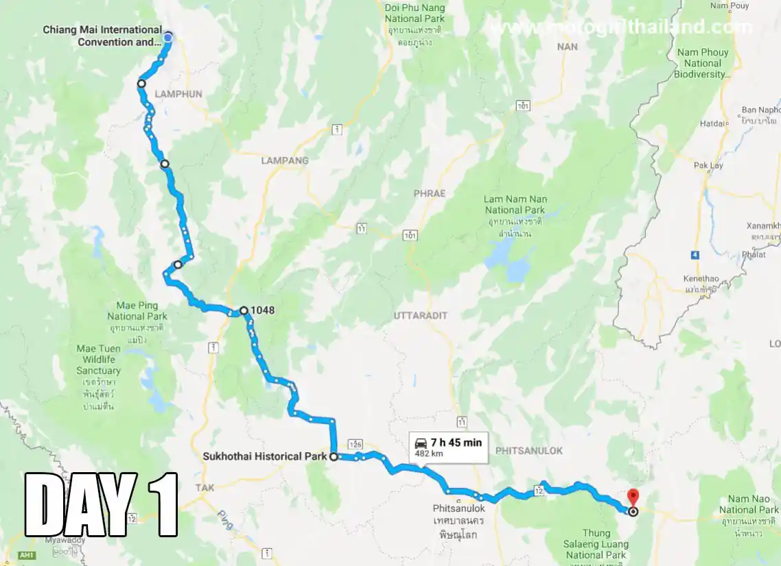 Angkor Wat Trip Day Map