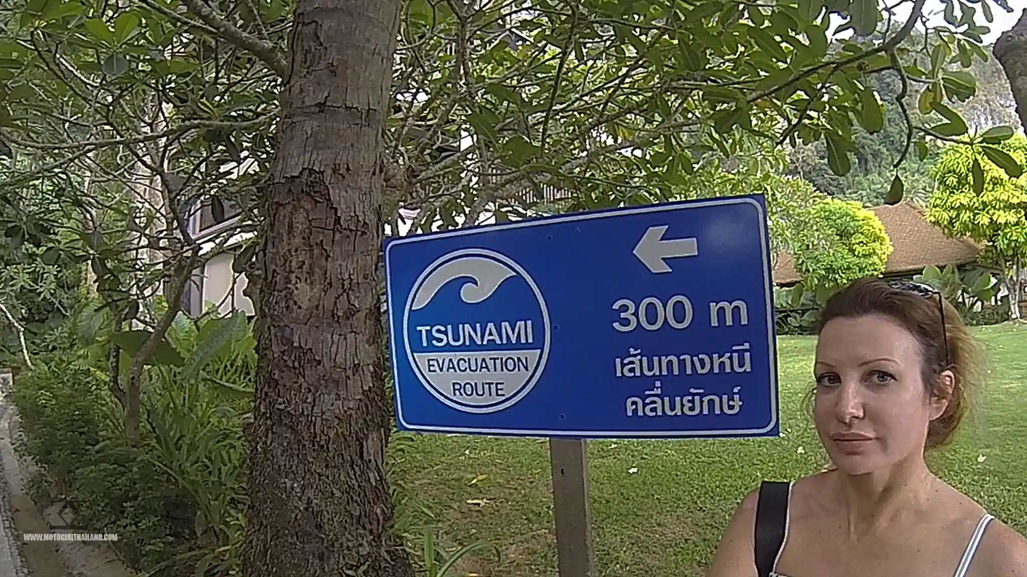 Ao Nang Krabi Centara Tsunami Sign