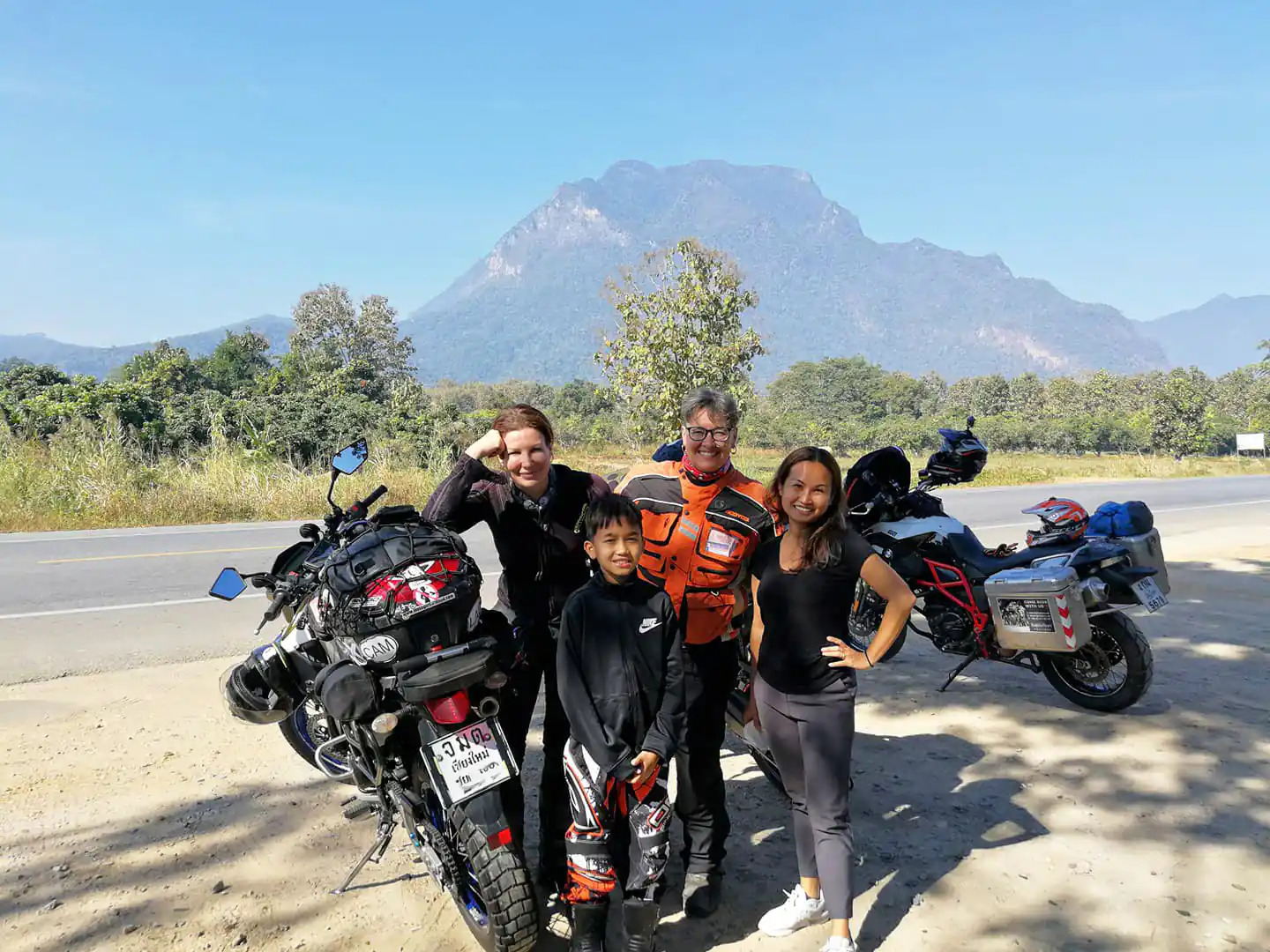 Group of motorcycle riders Chiang Dao