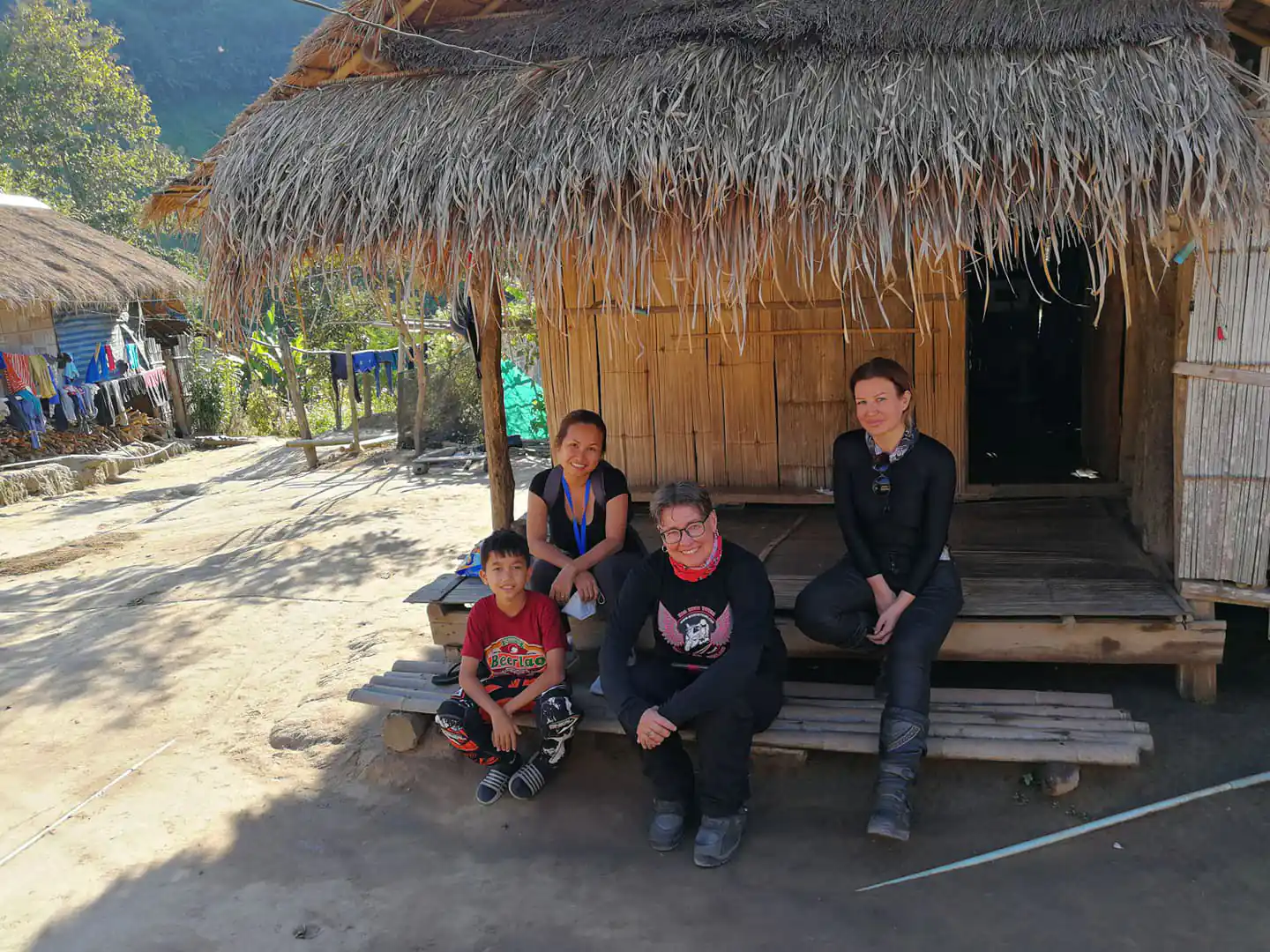Group of motorcycle riders Chiang Dao