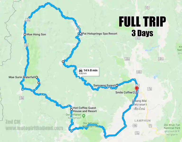 Bua Tong Doi Mae U Kho Sunflowers Trip Map