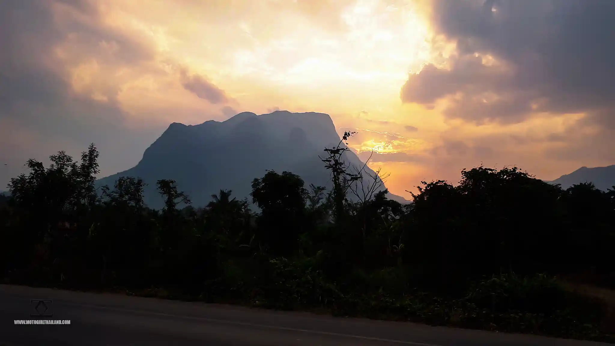 Chiang Dao Mountain Sunset