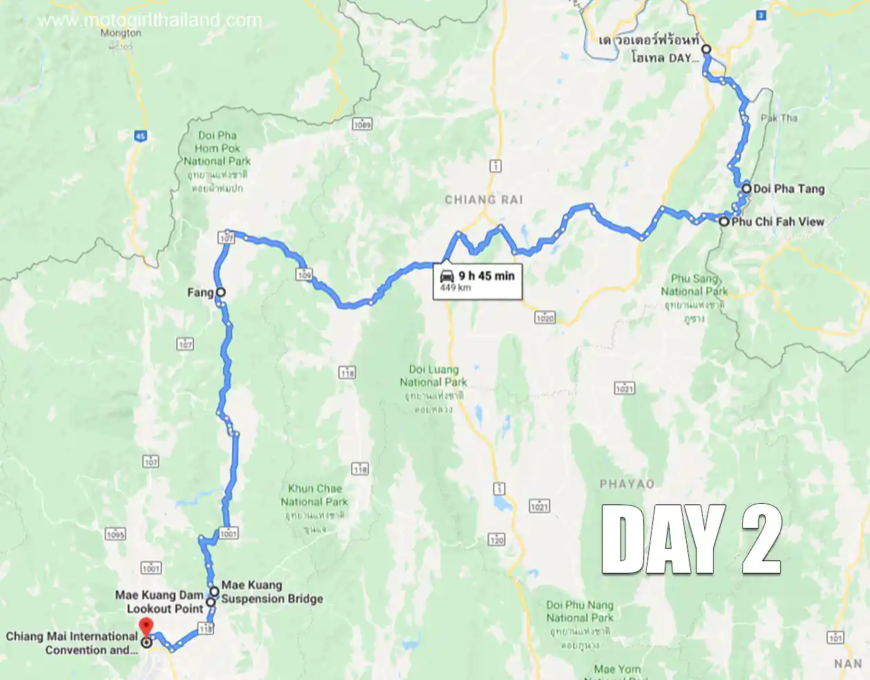 Chiang Khong Music Festival Map Day 2
