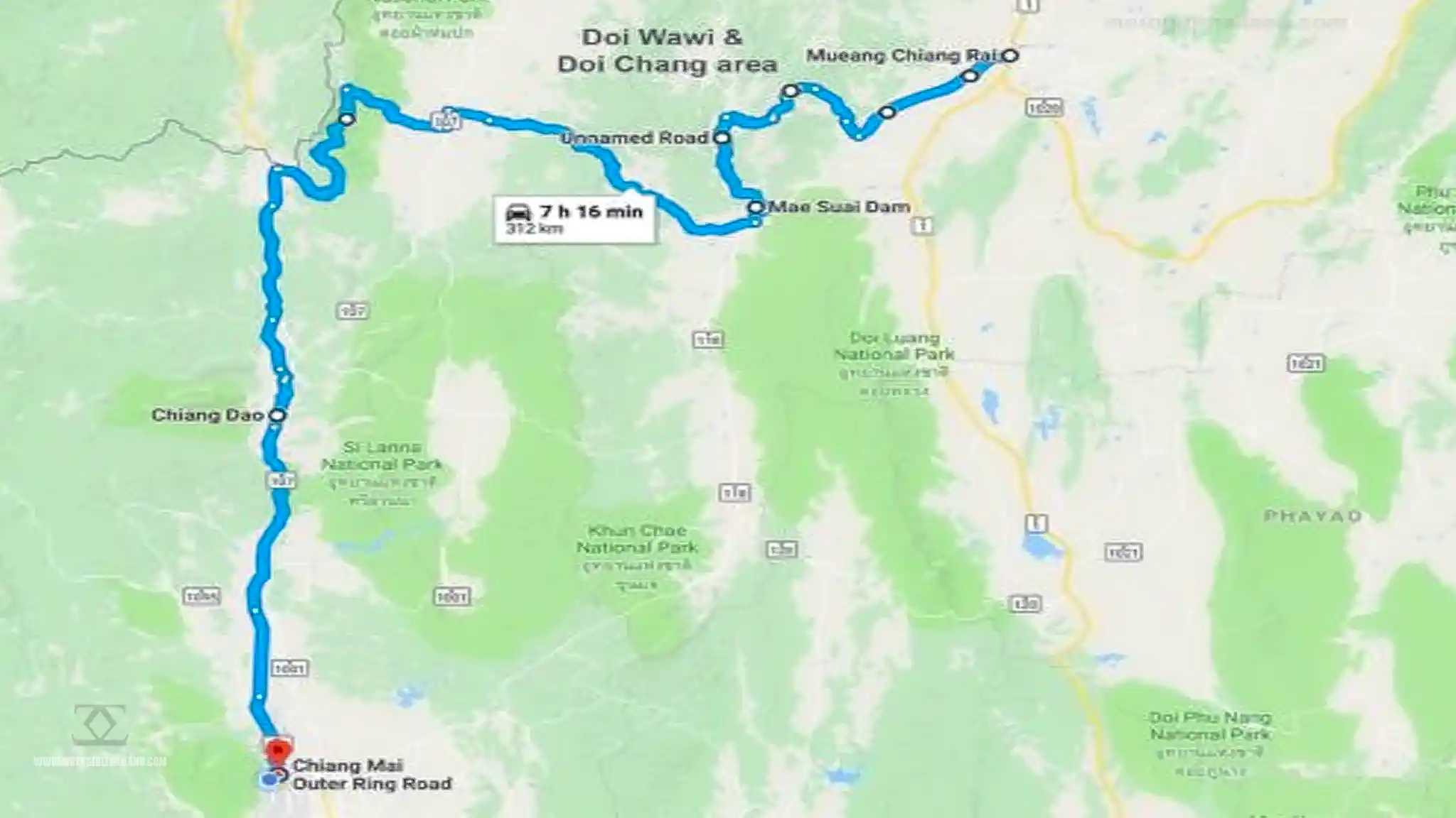 Doi Wawee Day 2 Map