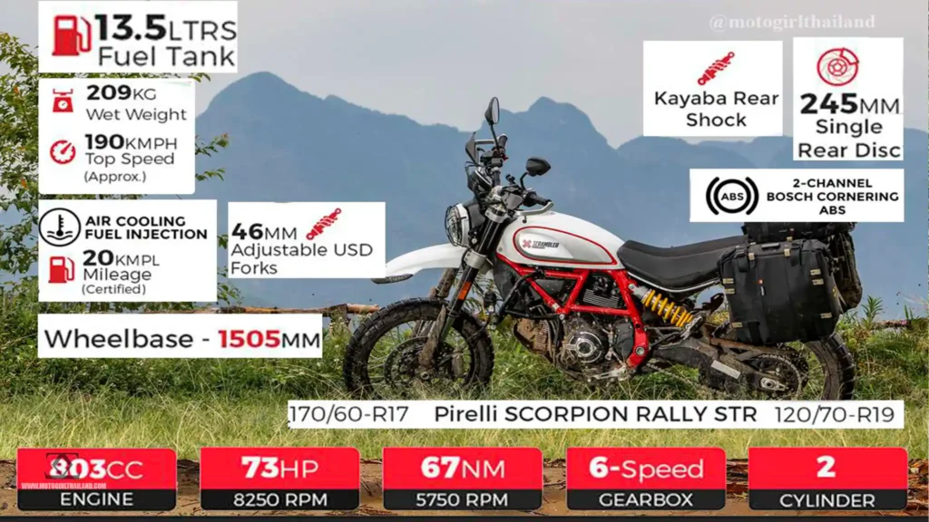 Ducati Desert Sled Specs