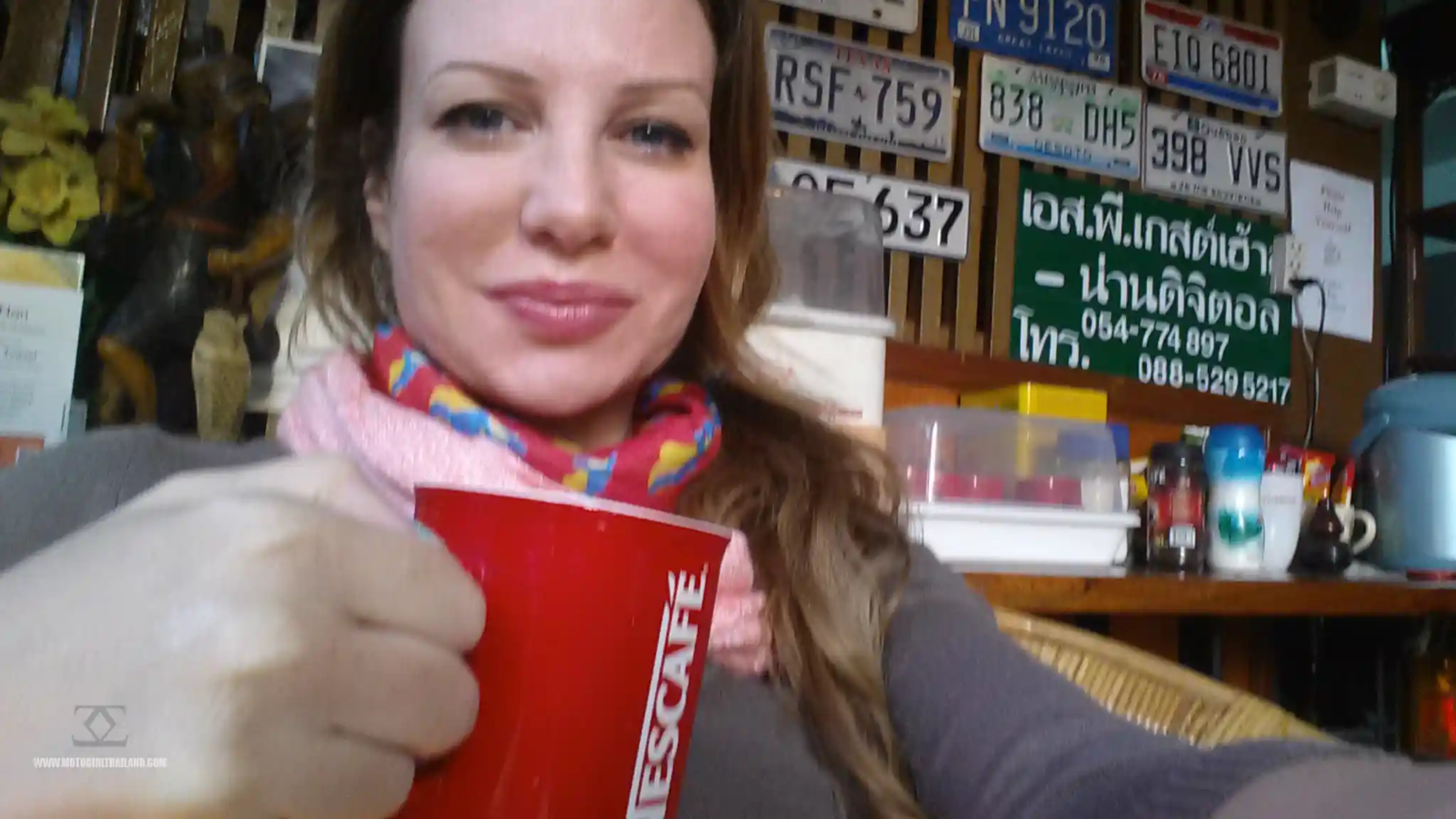 Lady with coffee