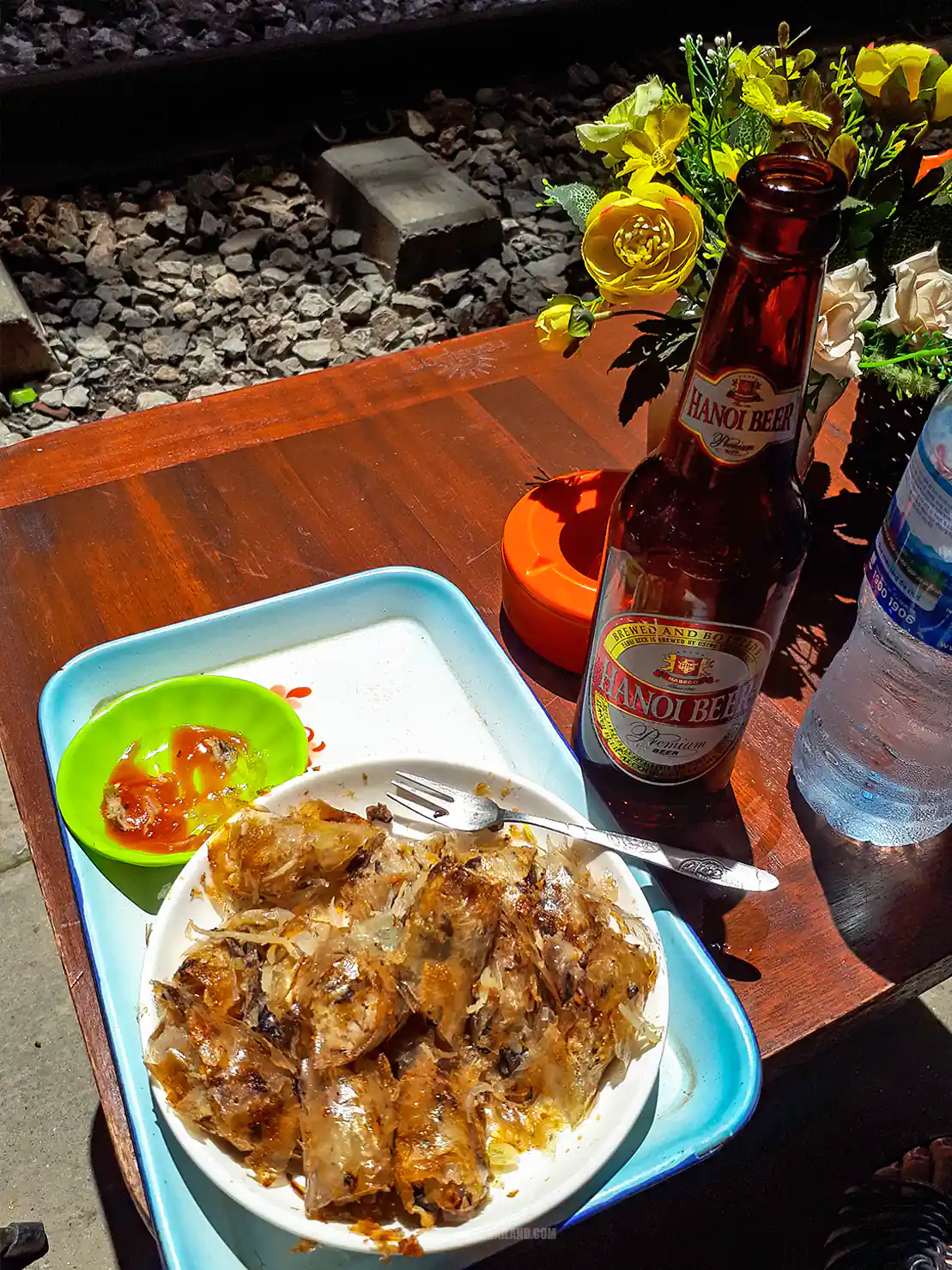 Hanoi Train Street Food