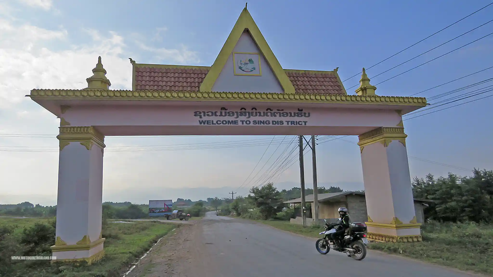 Laos Muang Sing Entrance