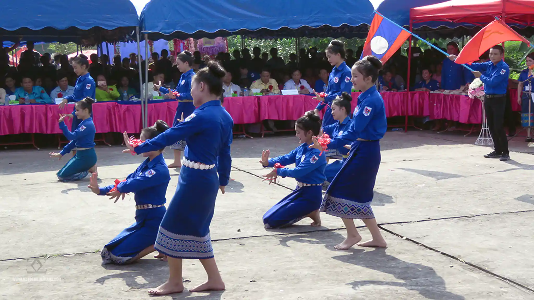 Laos Muang Sing Festival Dancers