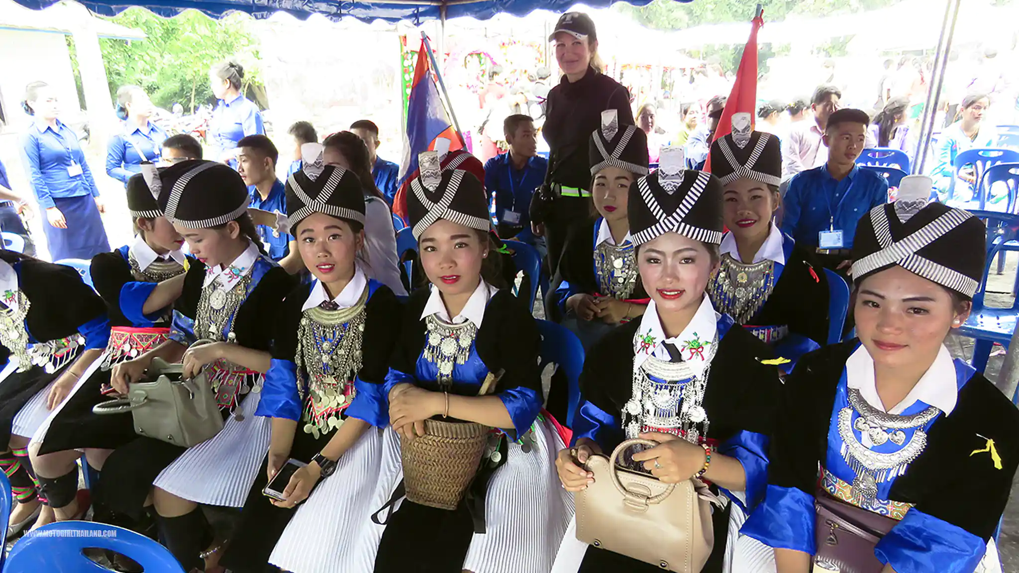 Laos Muang Sing Festival Dancers