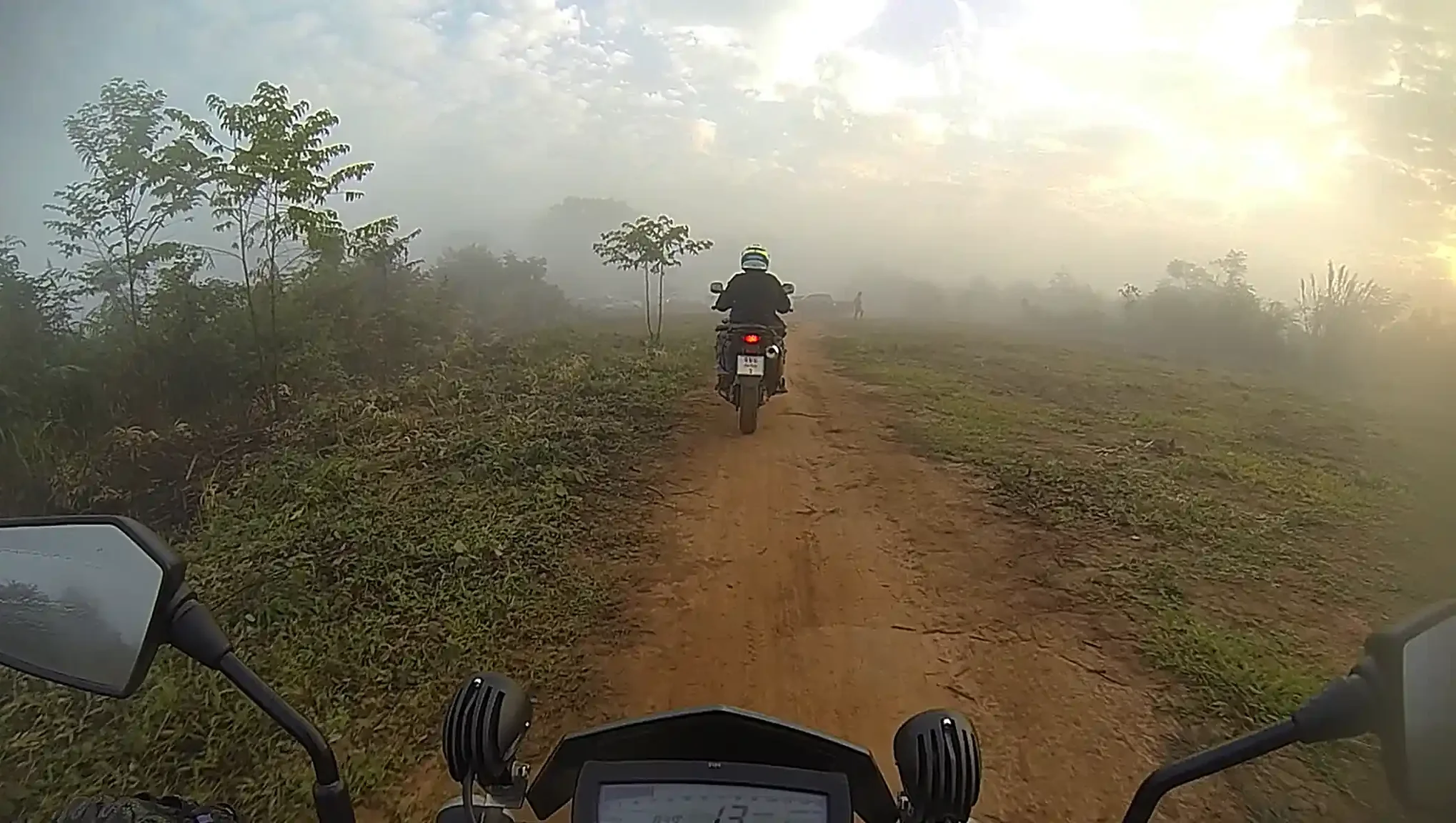 Laos Muang Sing Muddy Misty Morning