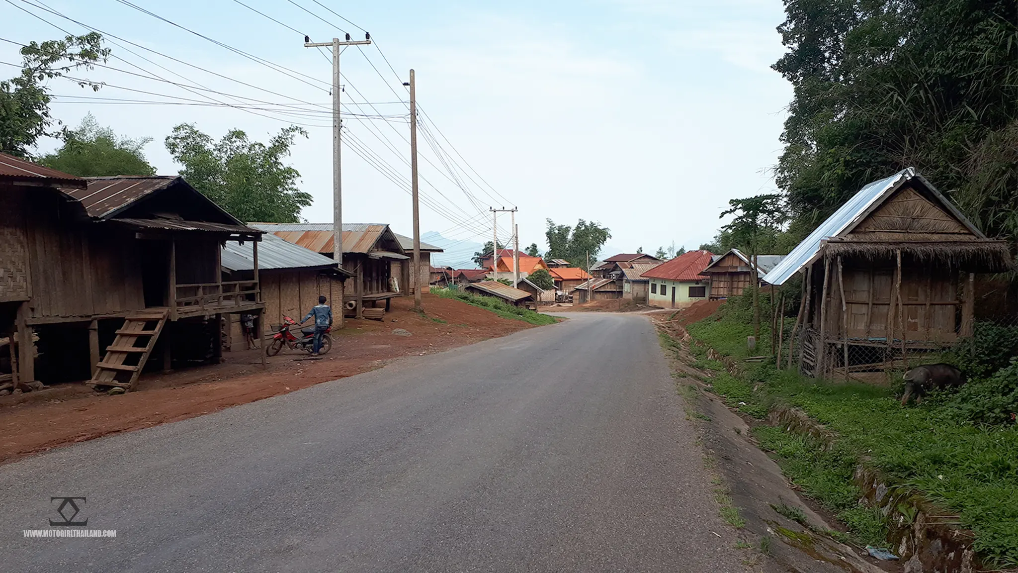 Laos Roadside Village
