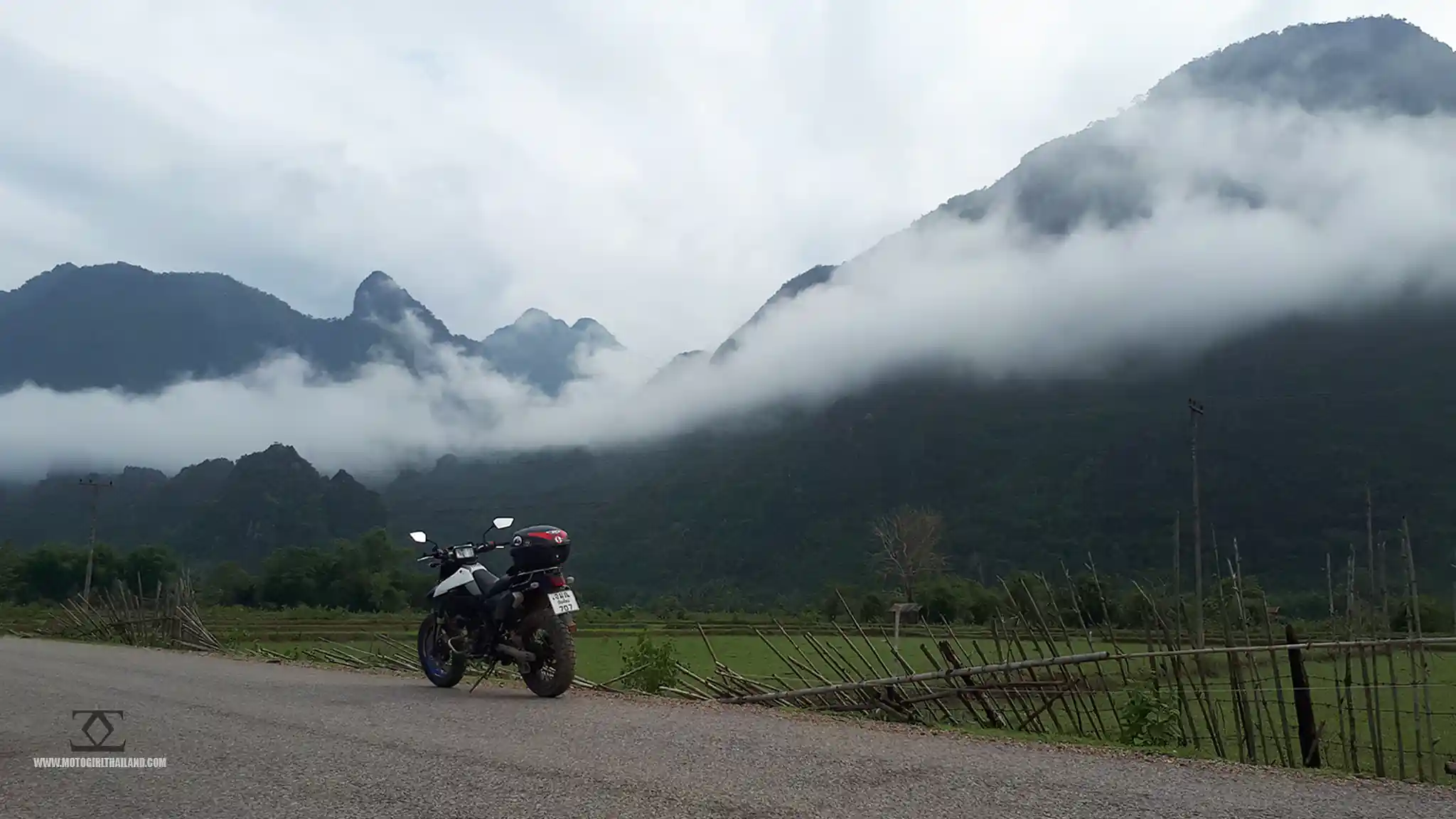 Laos Solo Ride Map Day 7