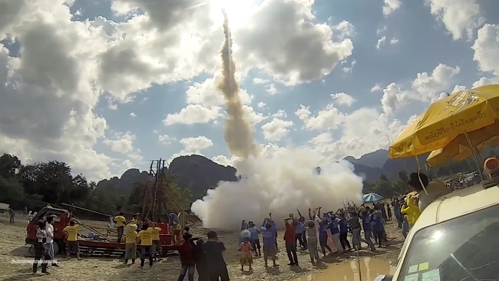 Laos Vang Vieng Rocket Festival Bun Bang Fai 22