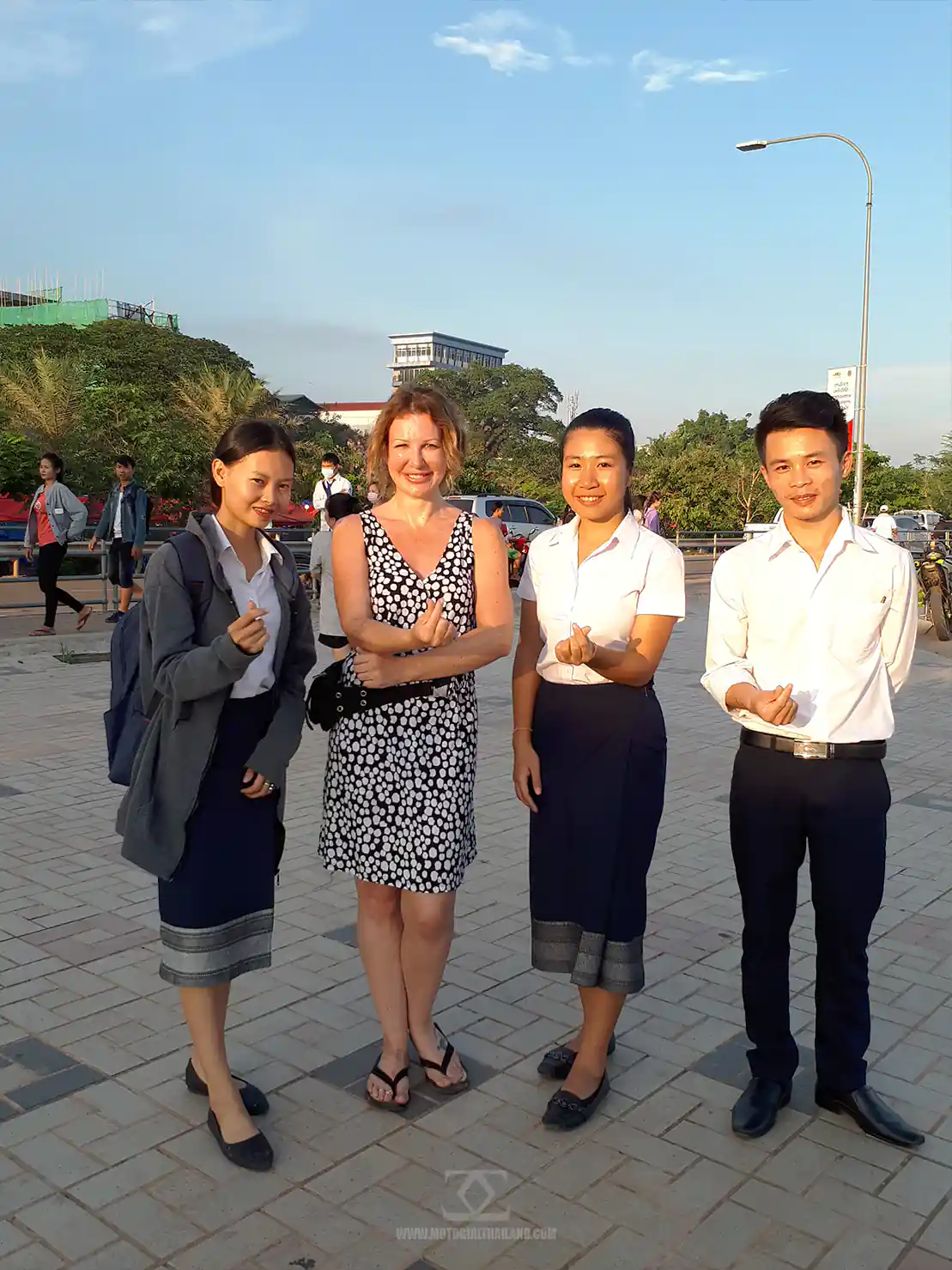 Laos Vientiane Students Interview