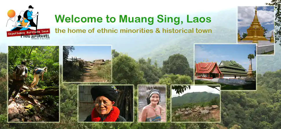 Laos Welcome to Muang Sing Poster