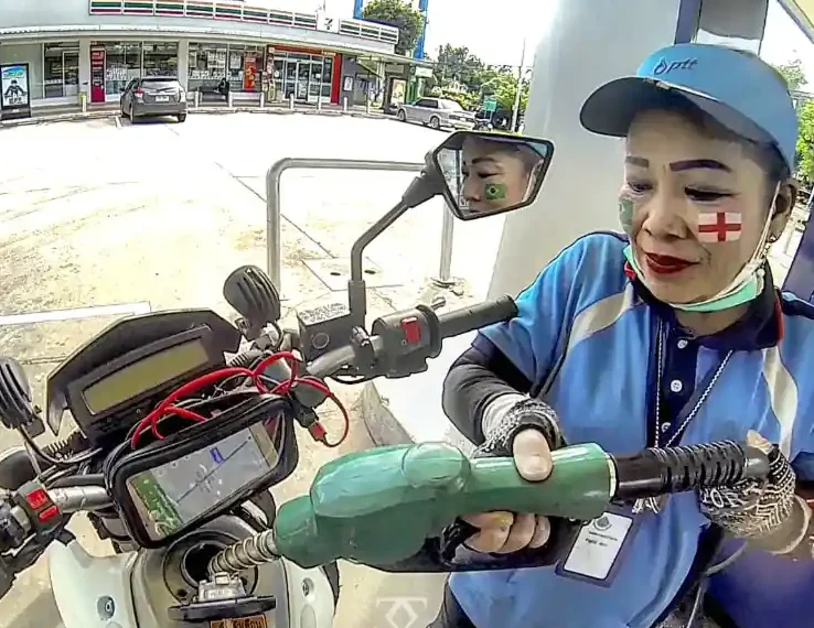 Petrol Station Attendant in Thailand