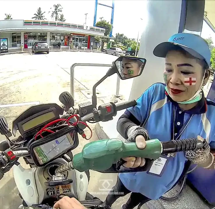 Petrol Station Attendant in Thailand