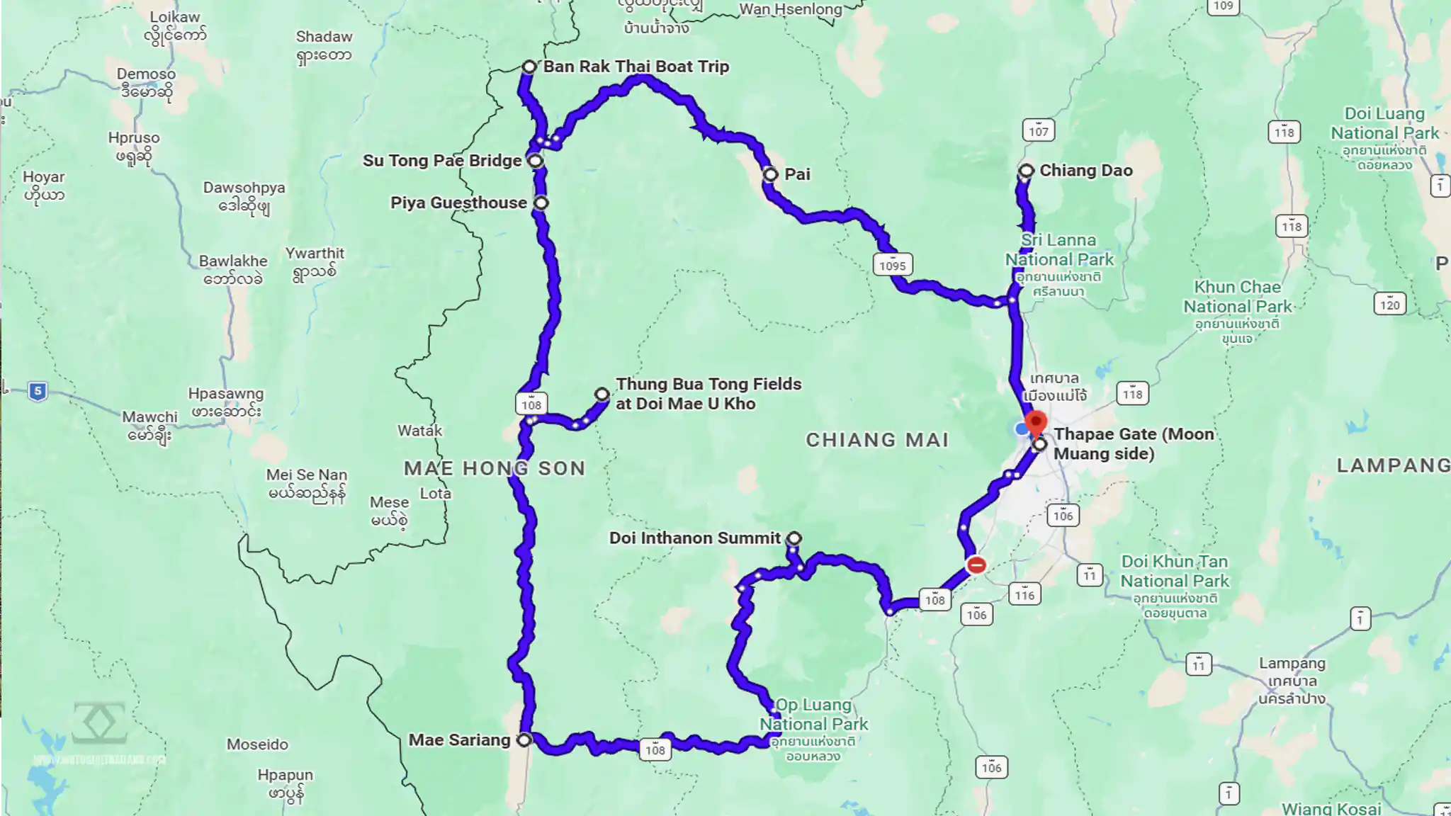 TBB Trip Map