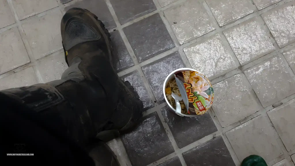Vientiane Laos to Chiang Mai in The Dark Garage Food