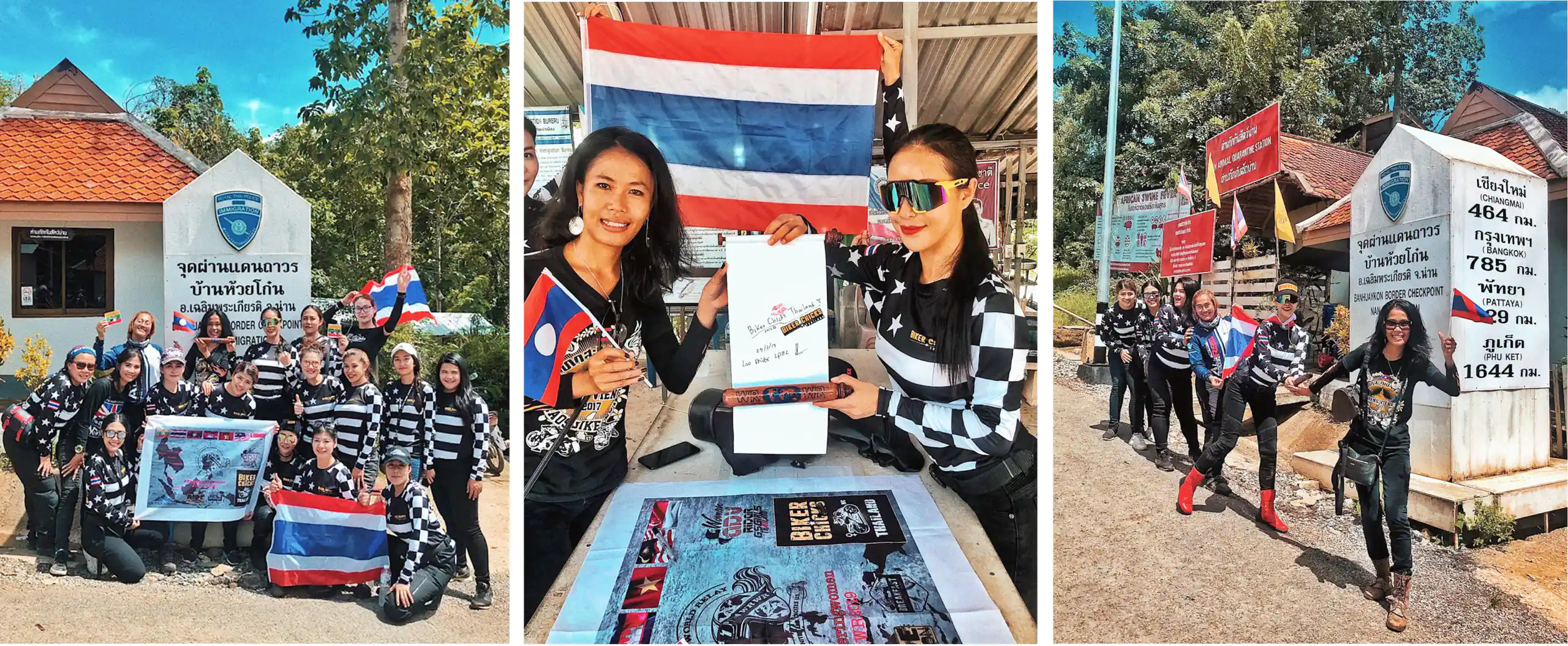 WRWR Women Riders World Relay Handover to Laos