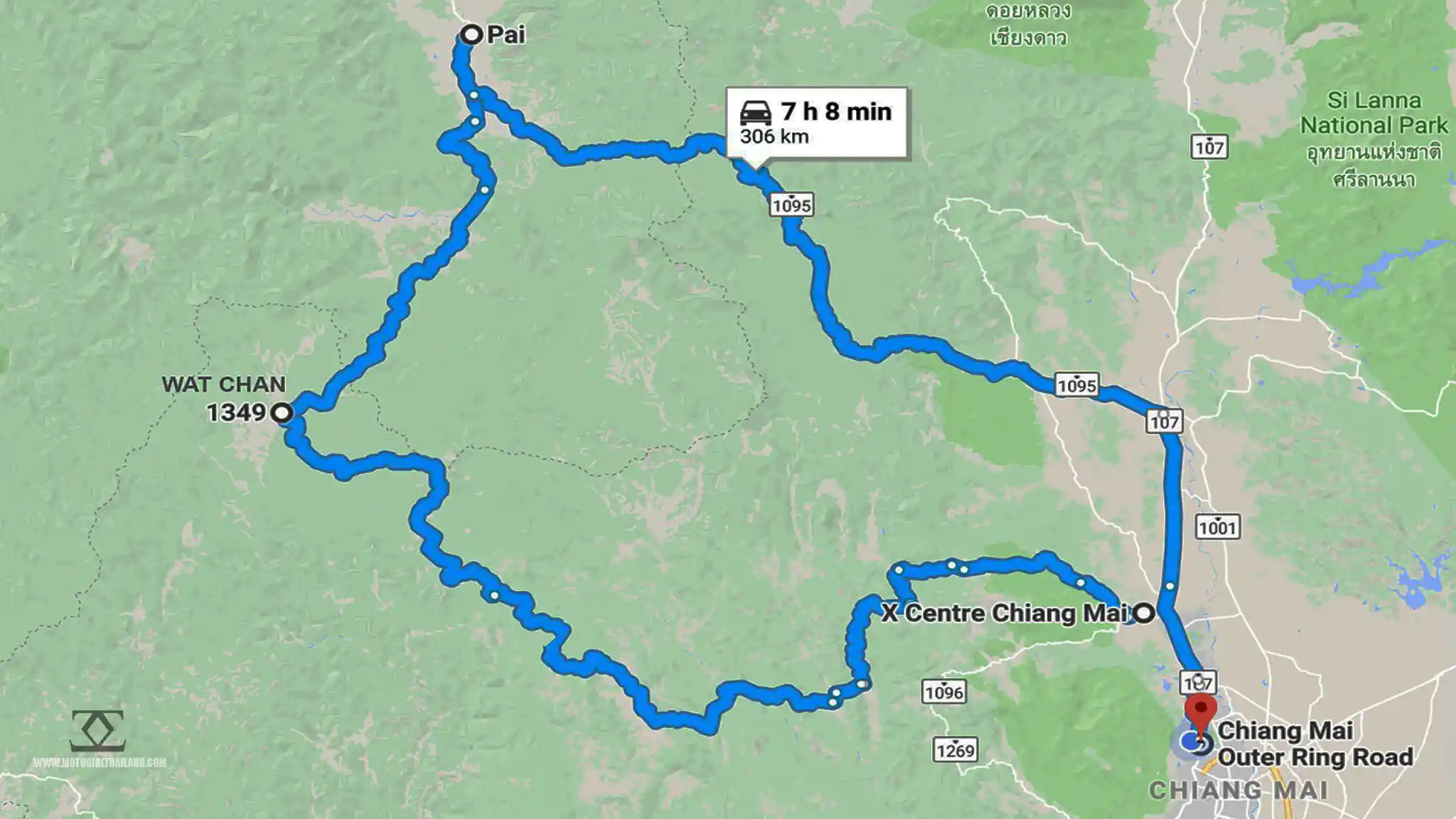 Wat Chan Pai Map